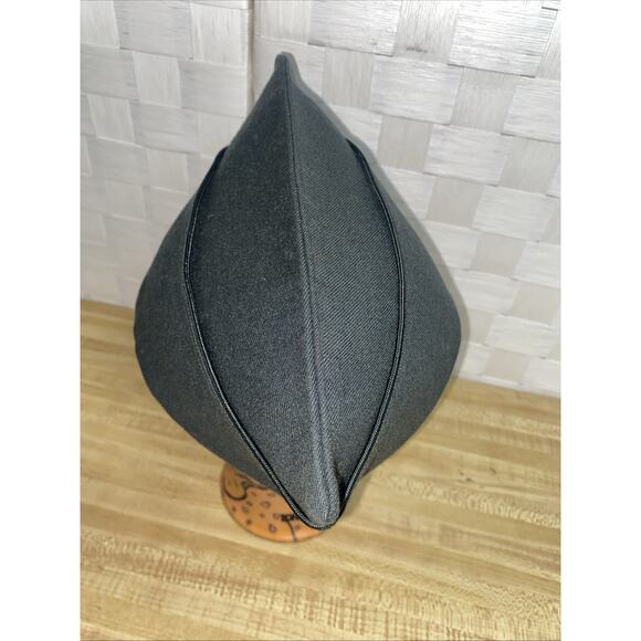 Vintage 1958 US ARMY MEN'S DRESS GREEN Garrison Wool CAP UNIFORM Envelope Hat - Picture 5 of 9